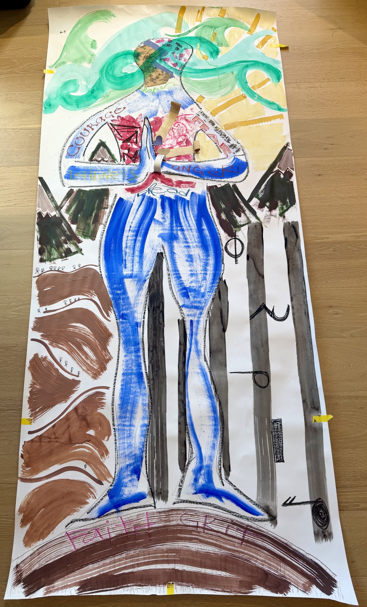 "Body Map" art therapy workshop