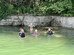 Our last swim together in our favorite spot.