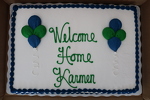 Cake at Karmen's home dedication
