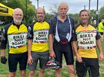 With teammates Randy Stern, Walter Willett, and Steve Miller at last year's Bike-A-Thon