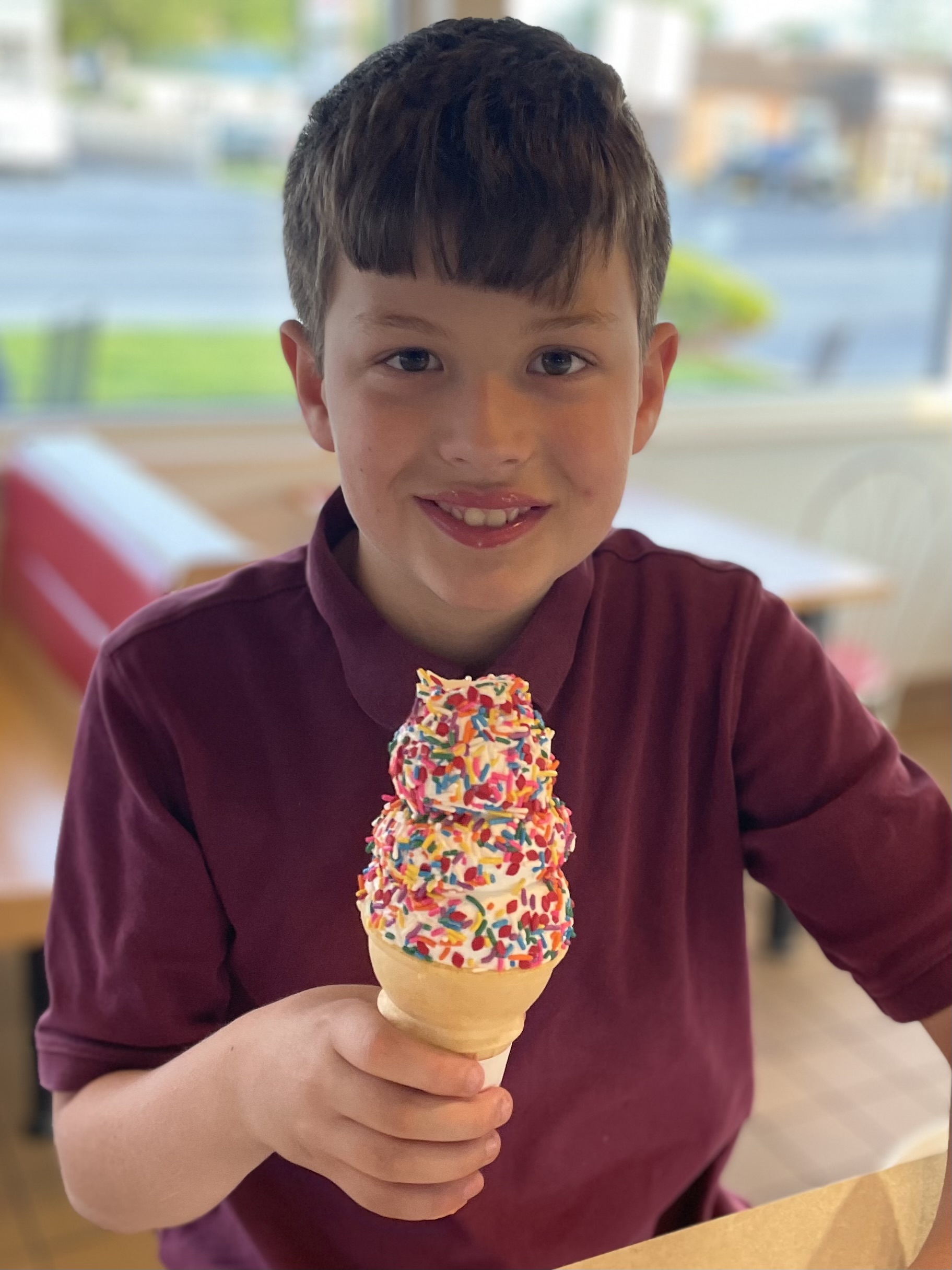 Joshua Eating One of His Favorite Things