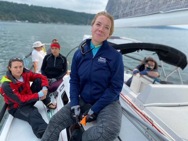 A chilly regata competing against Clare on Cayuga Lake