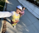 My little brother and me running a Halloween 5k this past fall!