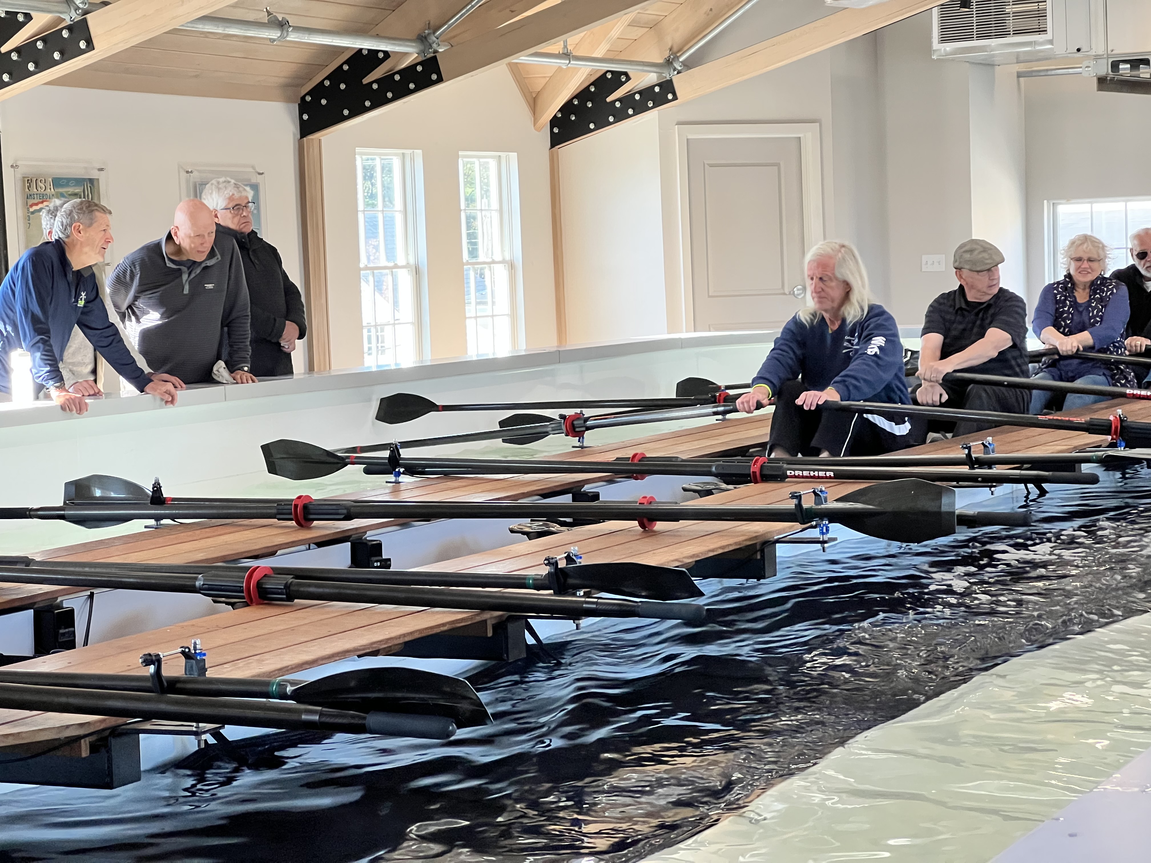 Veterans Rowing in the Hewitt Family Tanks of the Nichols Fogg Rowing Center