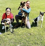 With friends Erin, Zeke, and Dexter at a BVSPCA Wings of Rescue Flight!