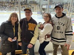 Go WMU! Mike's team was being recognized at this game - the first WMU Hockey team!