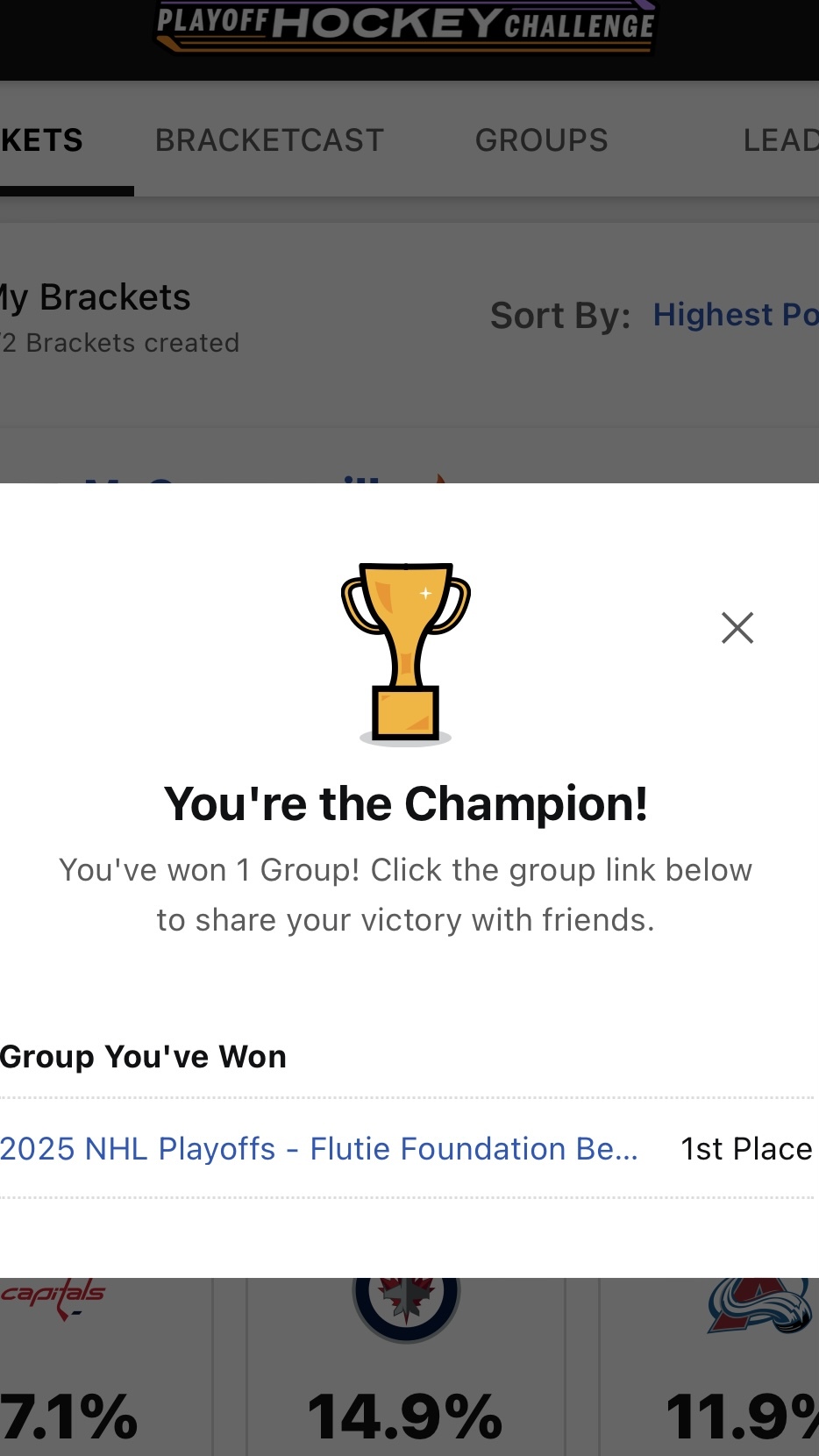 WPD 2025 NHL Playoff Bracket Challenge