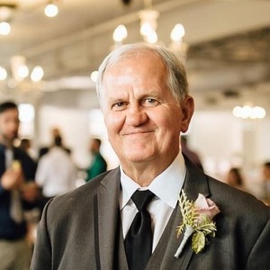 A happy guy on his daughter's wedding day