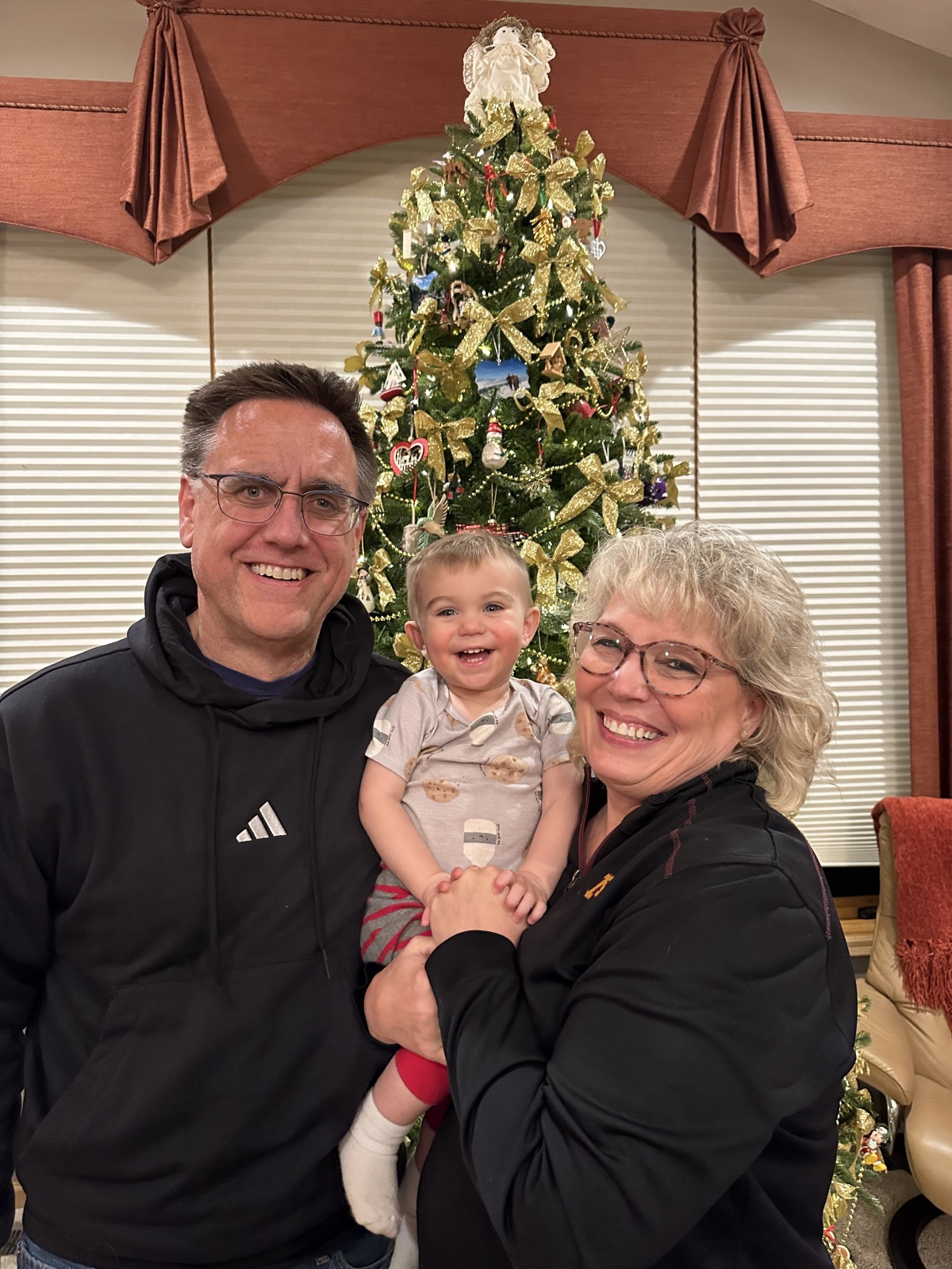 Grandpa, Grandma, and Emmett - Dec. 2025