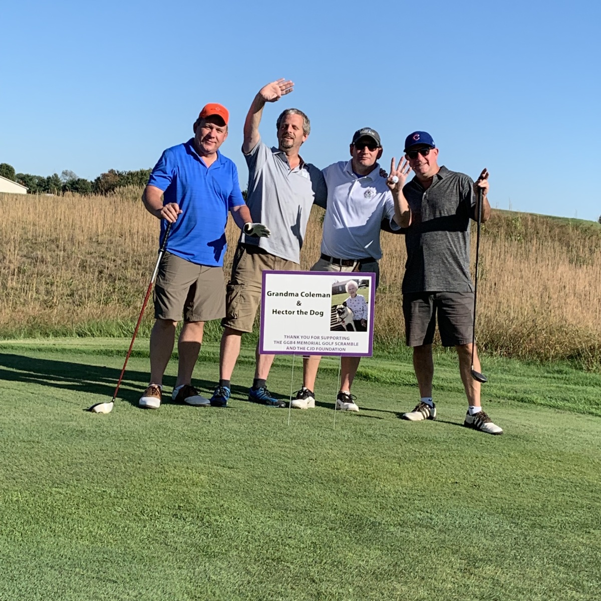 Some old friends of Garry's at the annual golf scramble