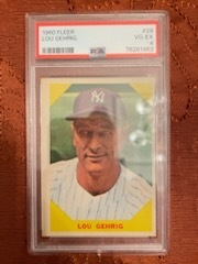 1960 Fleer Set- Gehrig, Ruth, and More