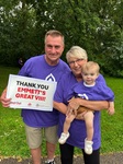 Grandpa Ed & Grandma Diane with Emmett at 2025 Bleeding Disorders Walk