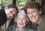 Grandma (pictured here with my Sister and Mother)