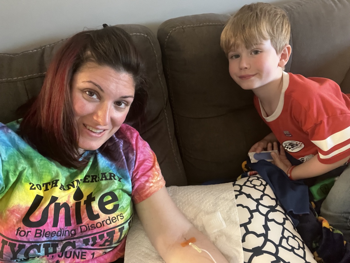 Self infusing factor with my assistant, JJ