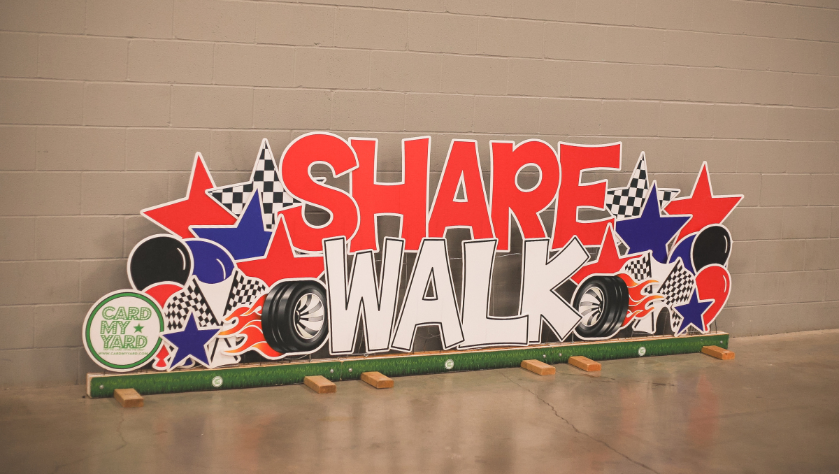 2025 SHARE Walk - Card My Yard sign