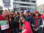 Teachers attending UTLA strike