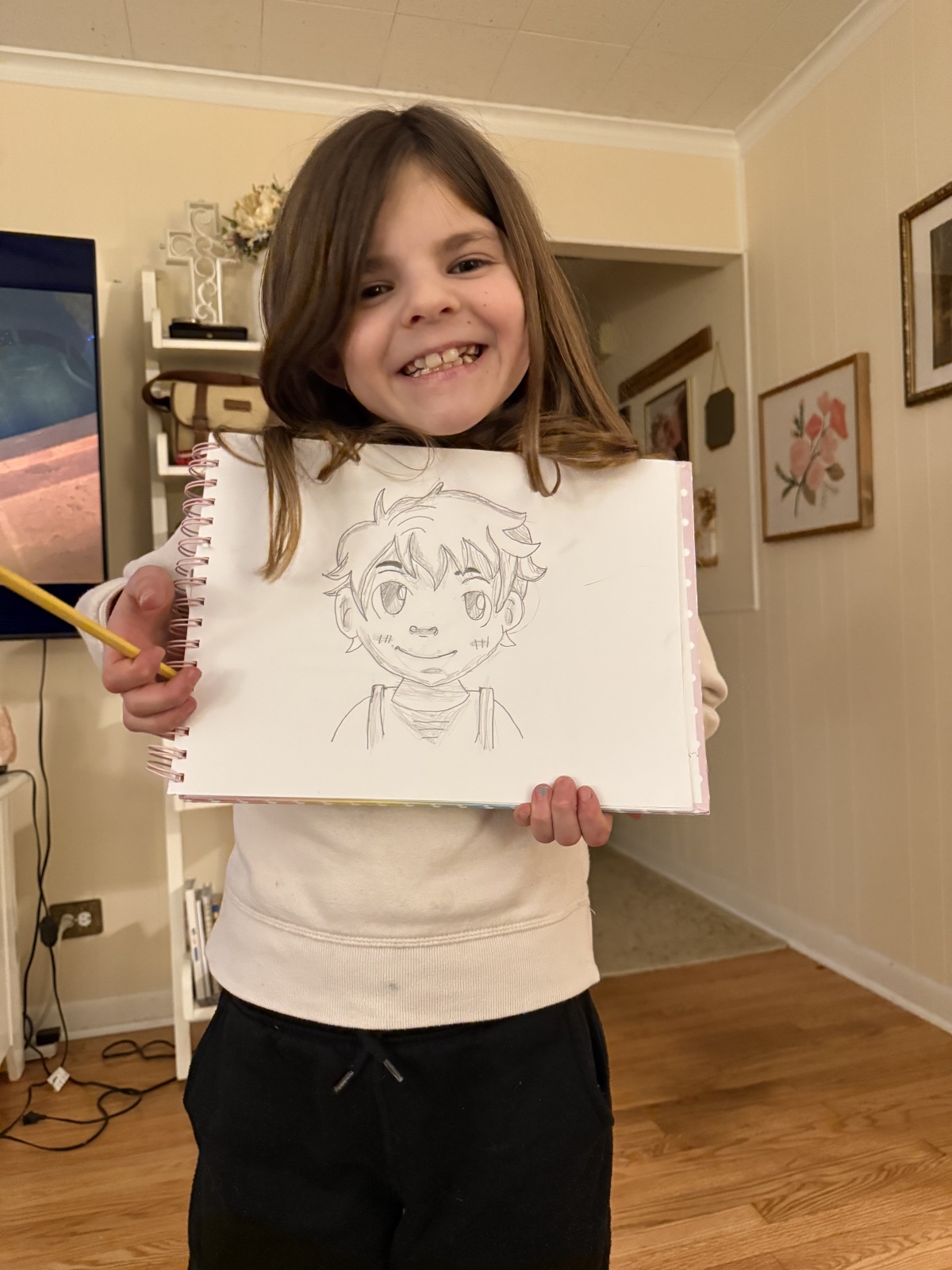 Lydia loves to draw!