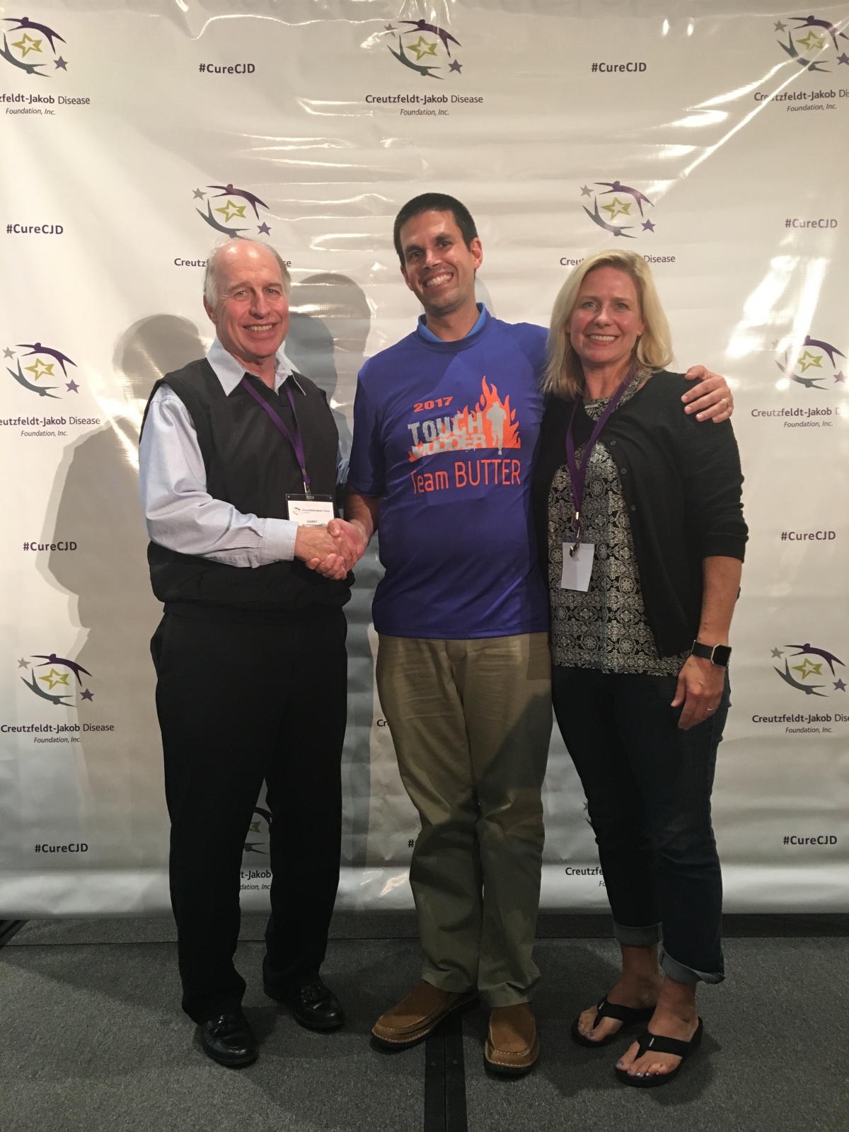 Grant recipient Dr. Charles Mays, Dad, and Jill (Garry's sister) in Washington, DC