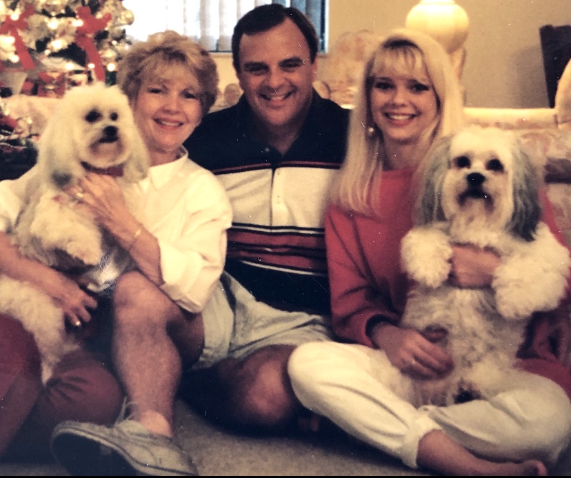 Carole, Lou and Elizabeth with Ruffles & Muffin