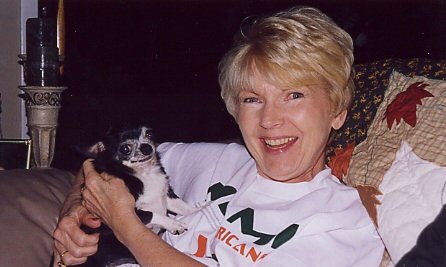 Carole and Tippy the chihuahua!