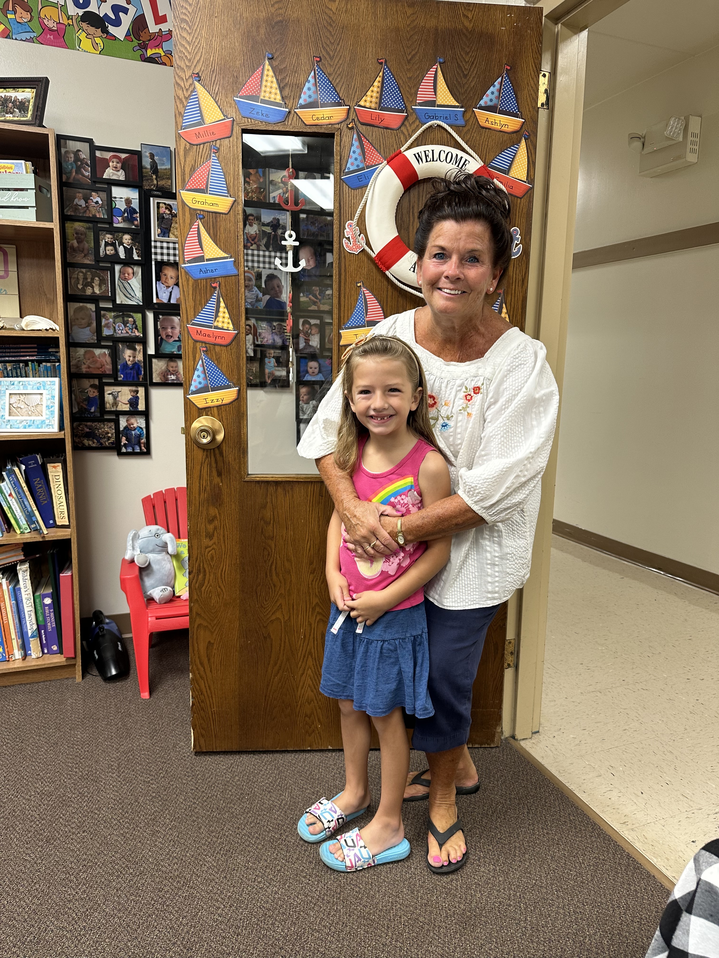 Izzy with Her 1st Grade Teacher - Mrs. Shughart