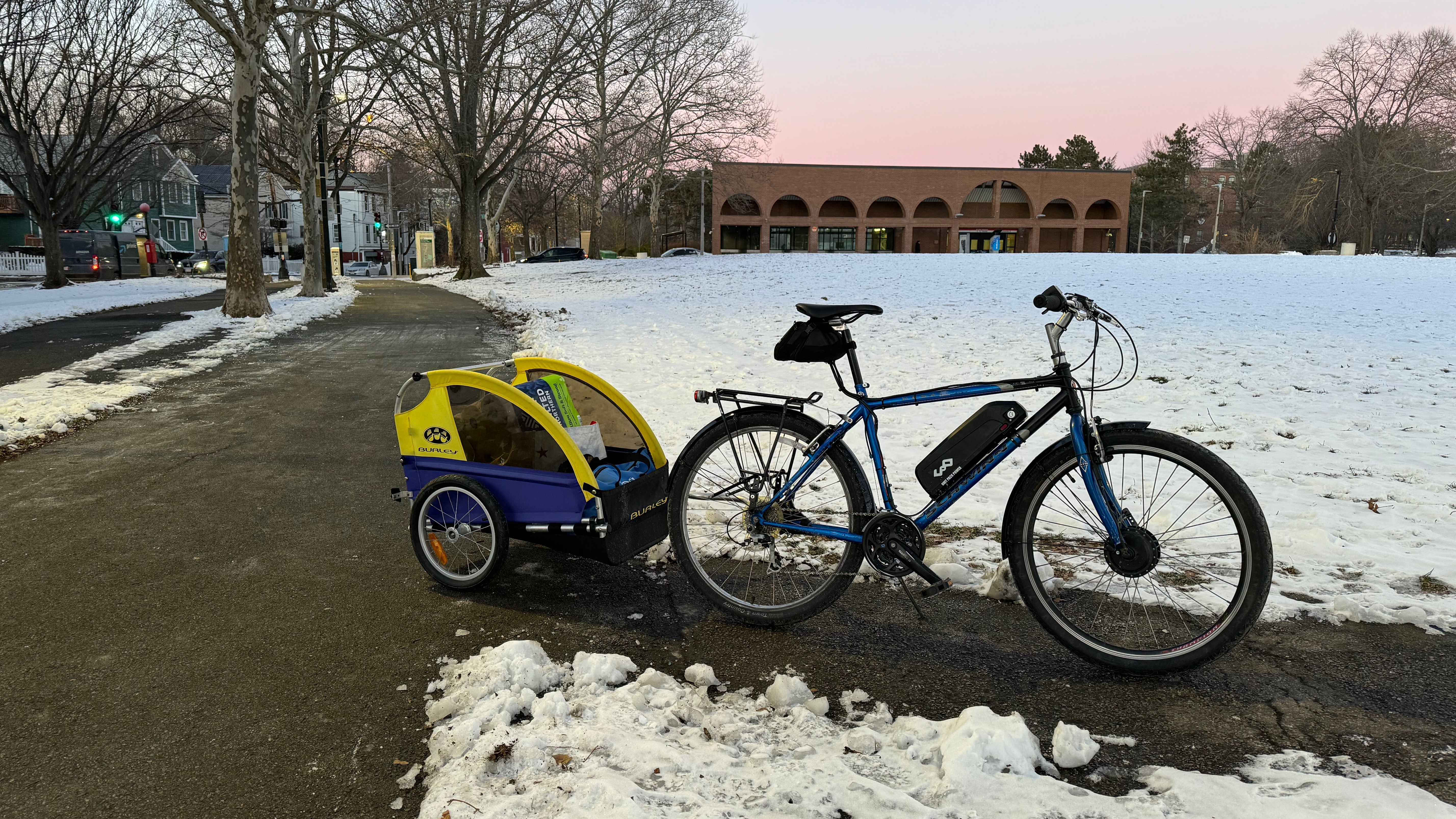 Even in Winter, Bikes Can Get Groceries