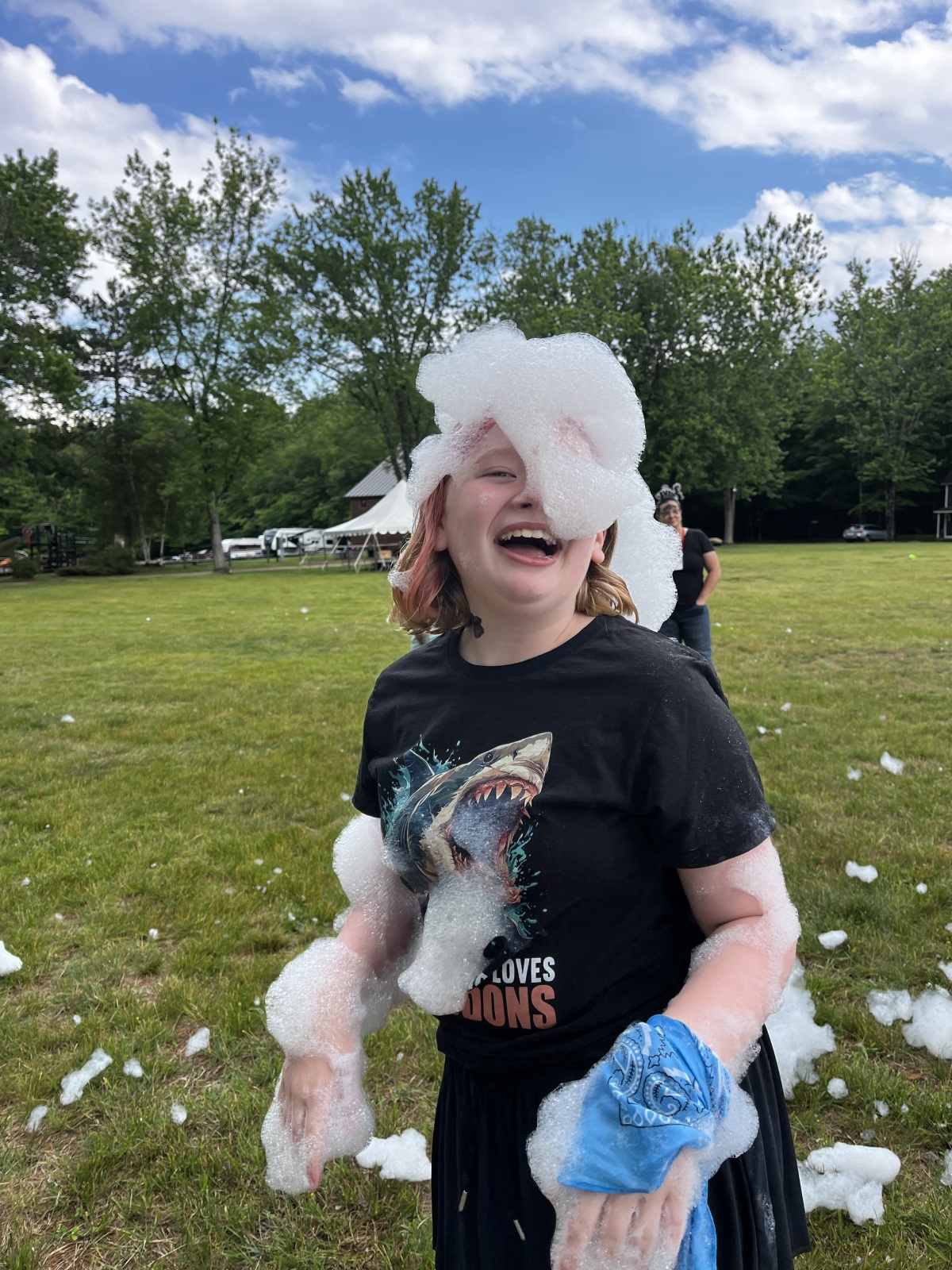 Foam Party at Camp