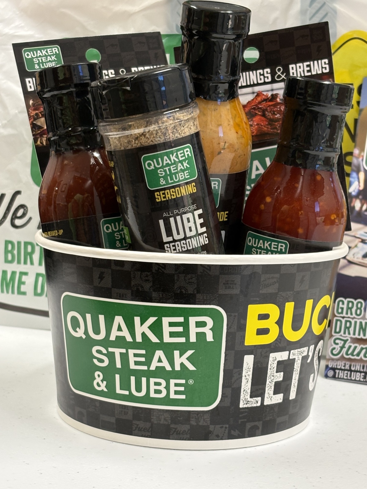 Quaker Steak and Lube - Bucket and $50.00 Gift Certificates
