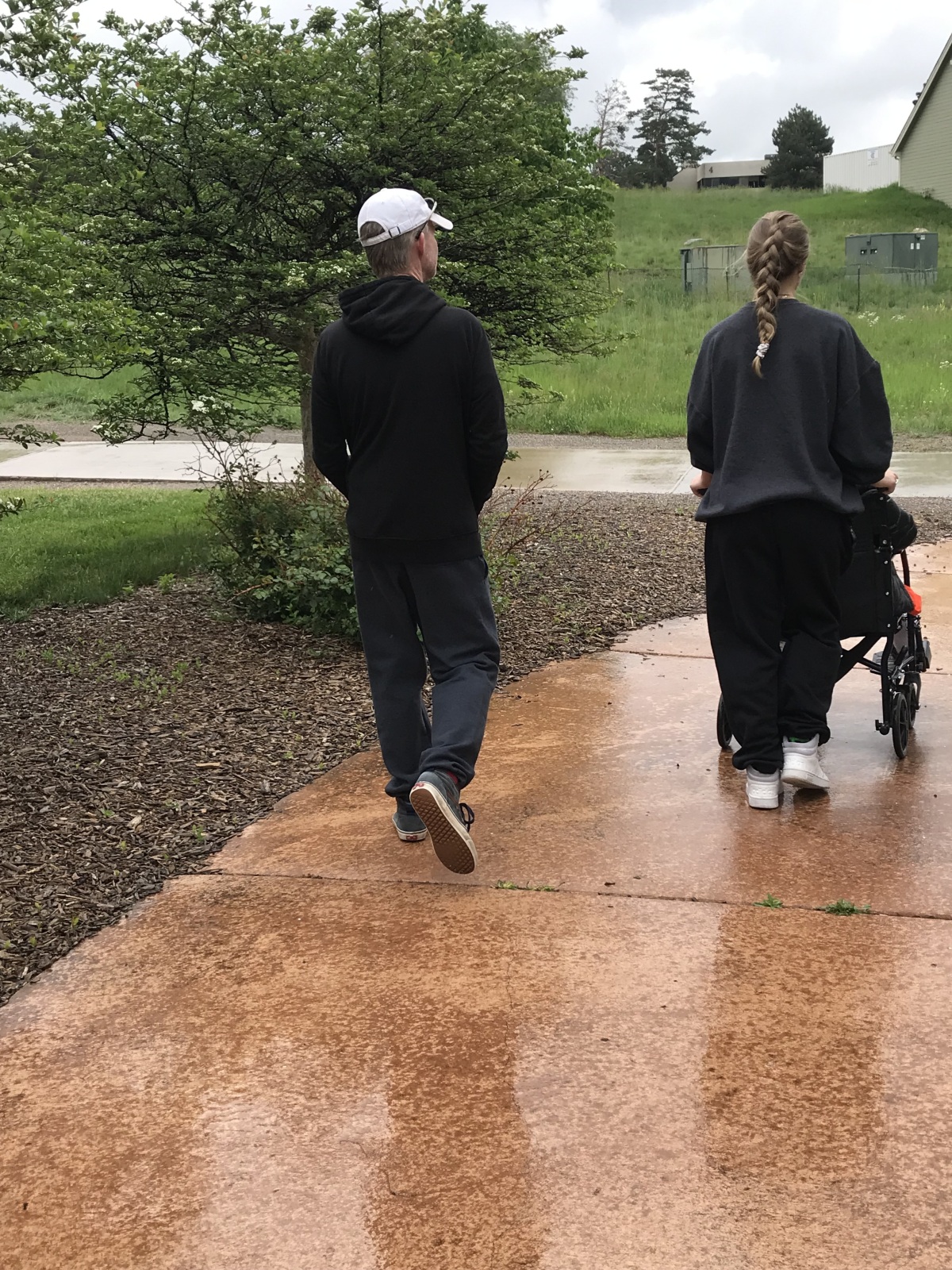 Setting out for a wet walk-n-roll @ CRPS Walk - June 2023