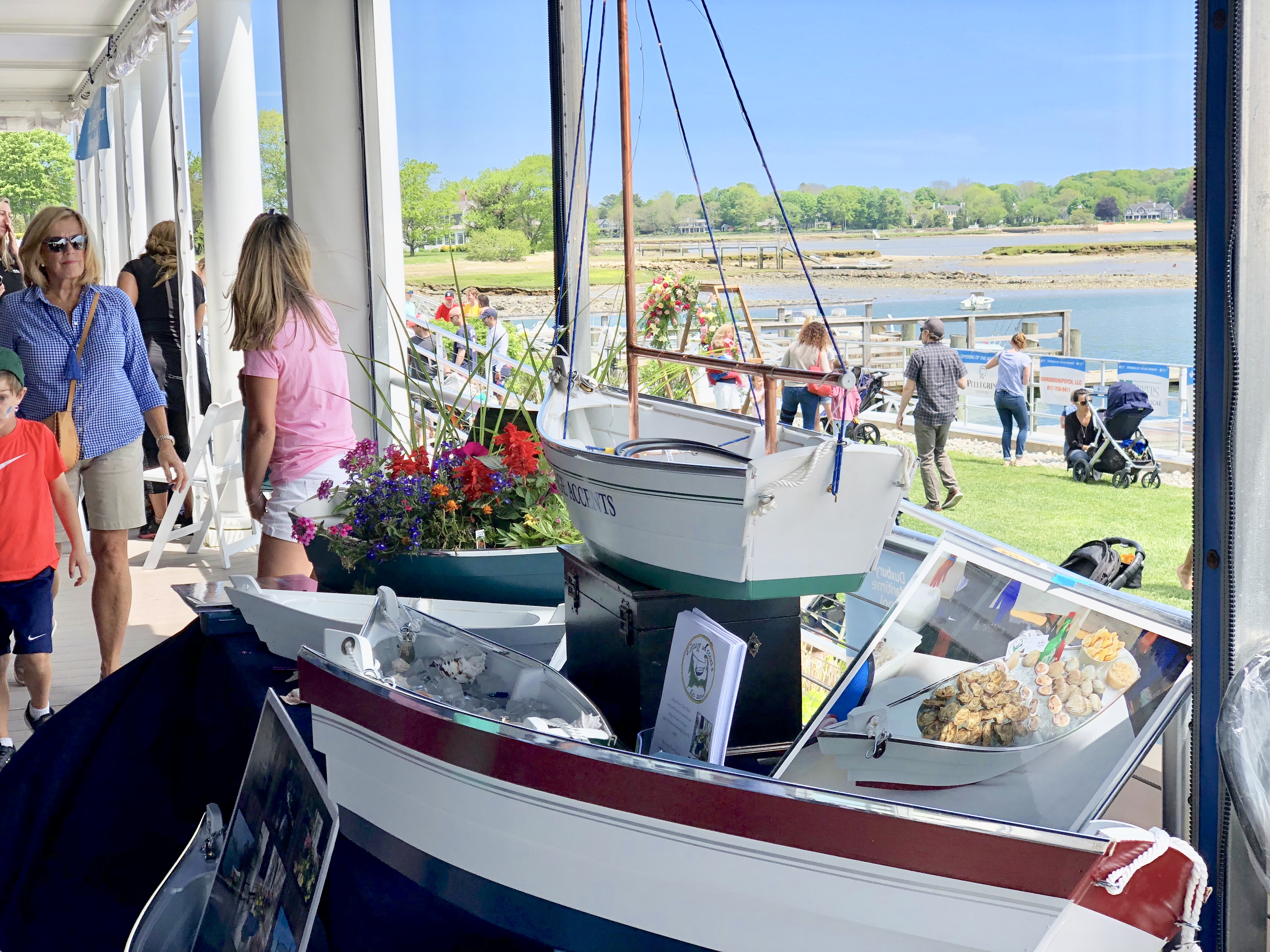 Taking in the view by a vendor table at Family Day