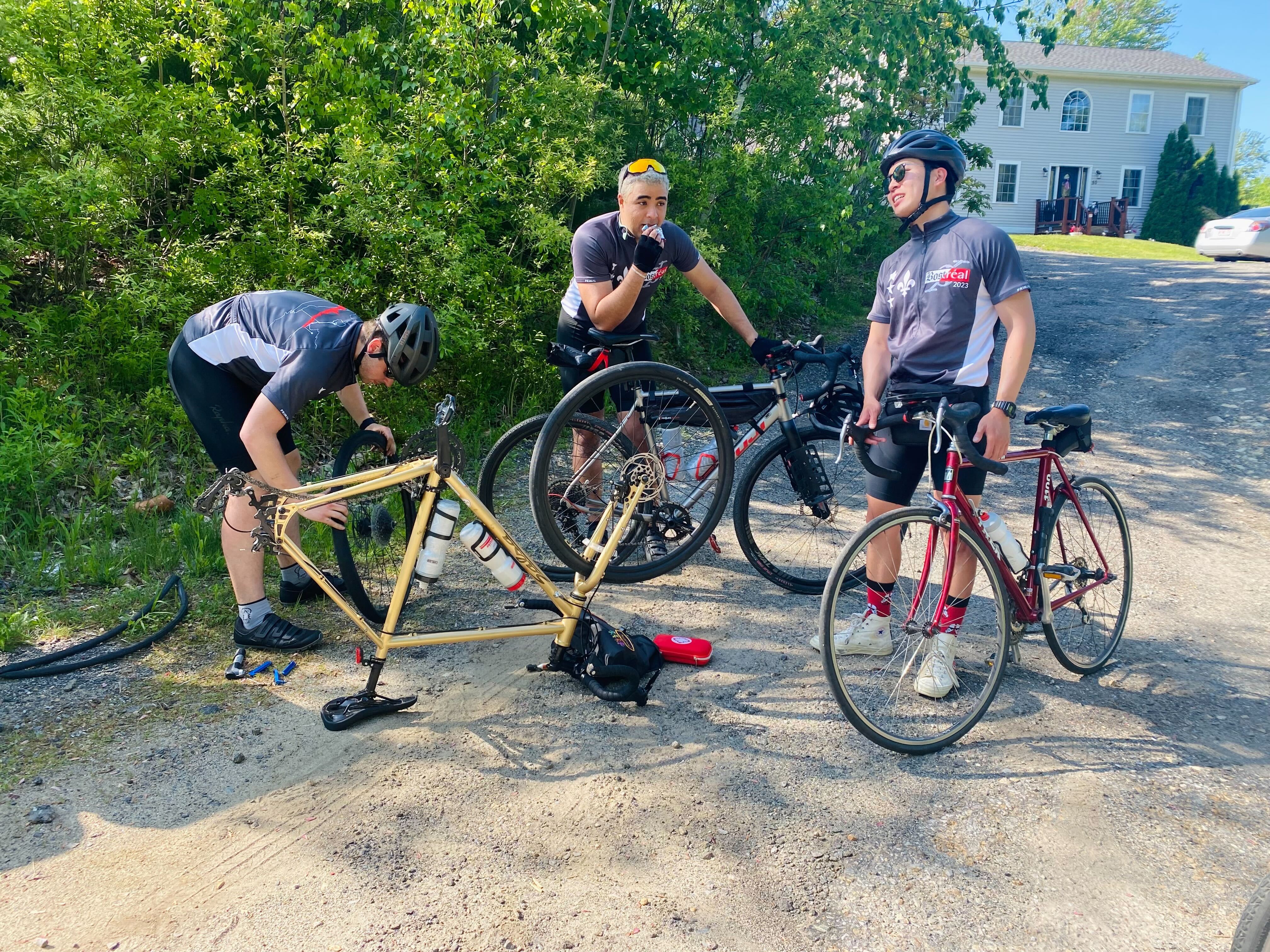 Four's Third (?) Flat on Day 1