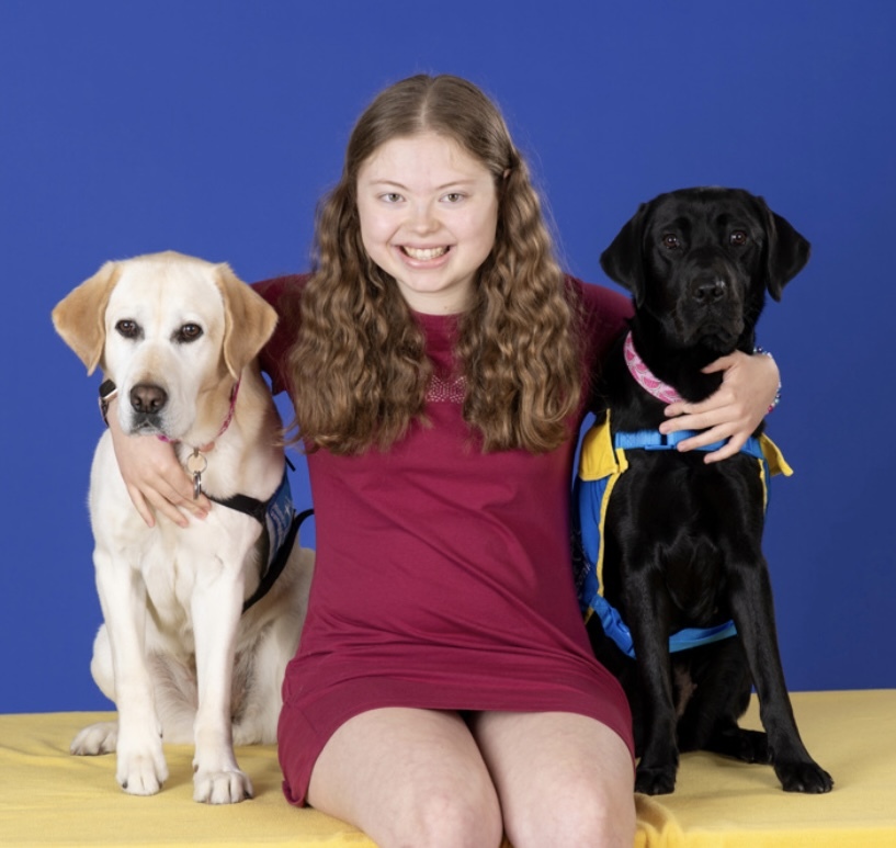 Harp and the first puppy I raised, Chai