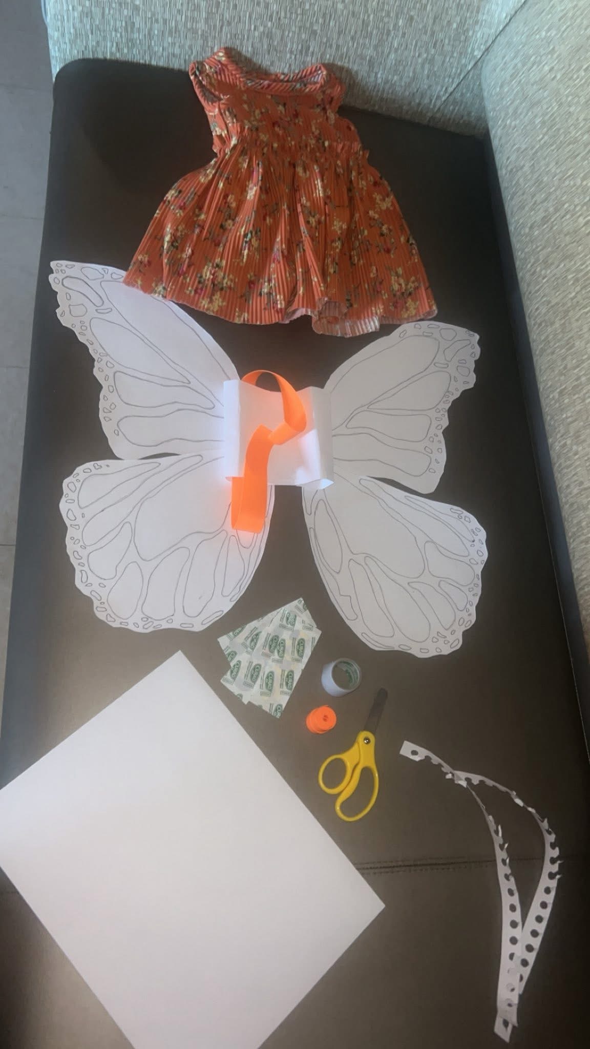 Making the butterfly