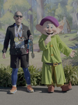 Celebrating with Dopey himself at the end of the 2025 Walt Disney World Marathon!