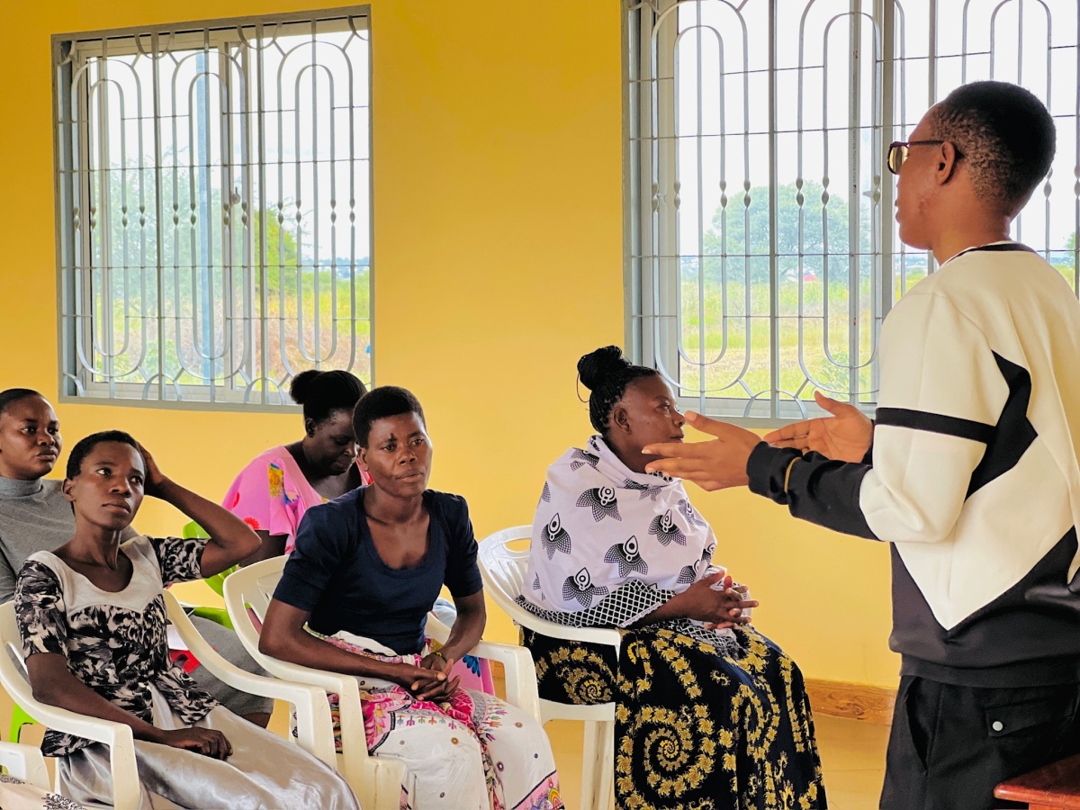Small business loan recipients receiving financial literacy education