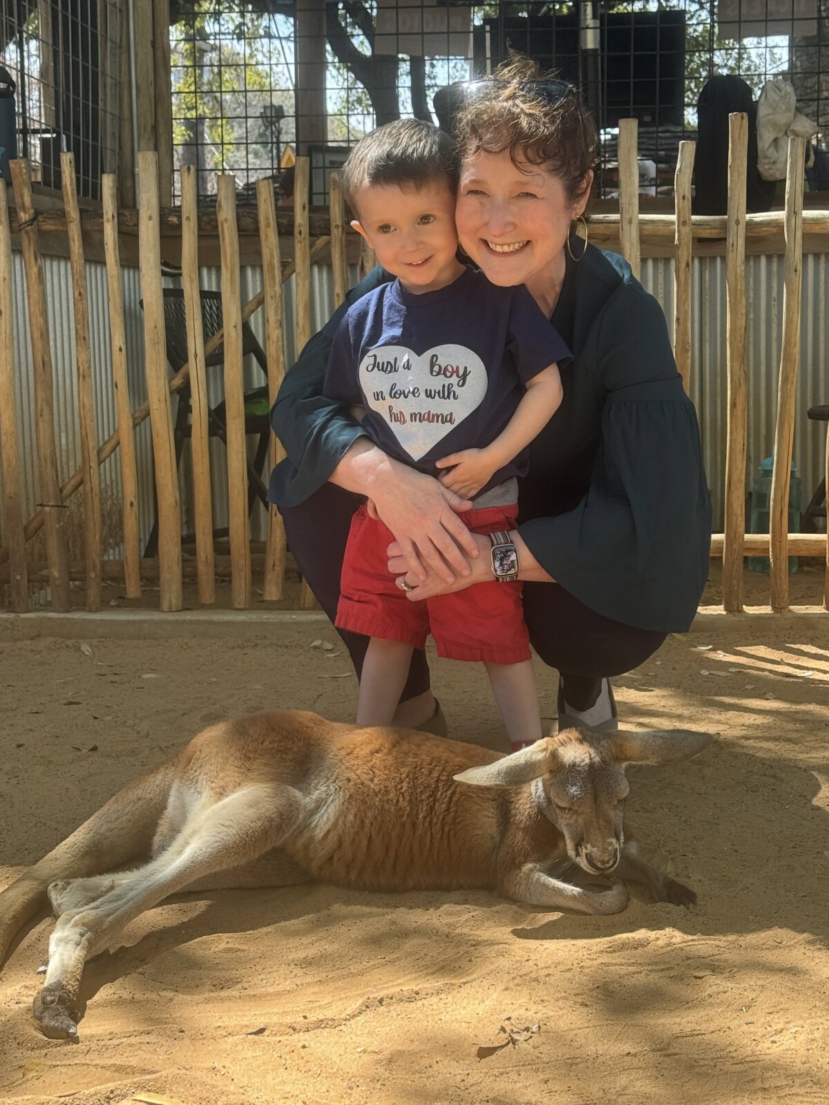 Meeting the Kangaroos with my Gigi