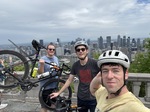 Me and some fellow riders at the top of Mont Royal in Montreal