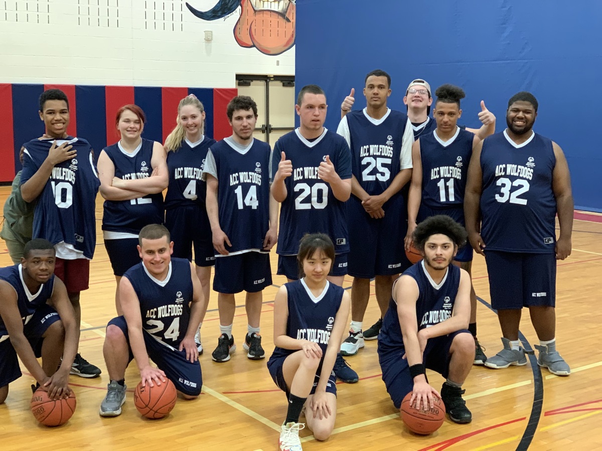 Unified Basketball team 2022 (first team ever at Allendale Columbia)