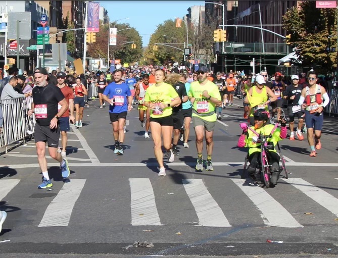 Nadine on First Ave 2024 NYC Marathon