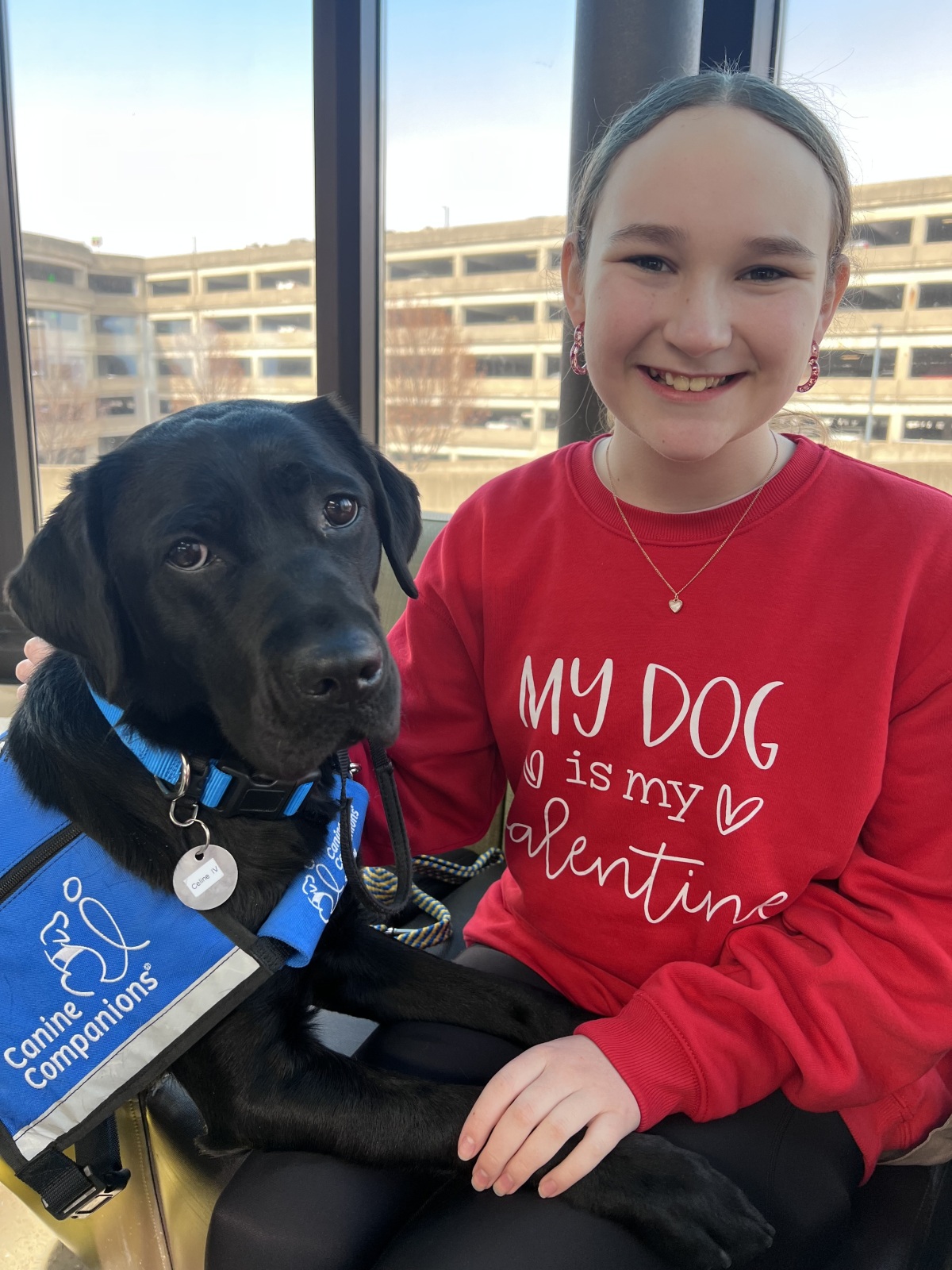 Service Dog Celine with Addilyn