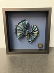 Framed origami crane by Freddy Lagunes González 