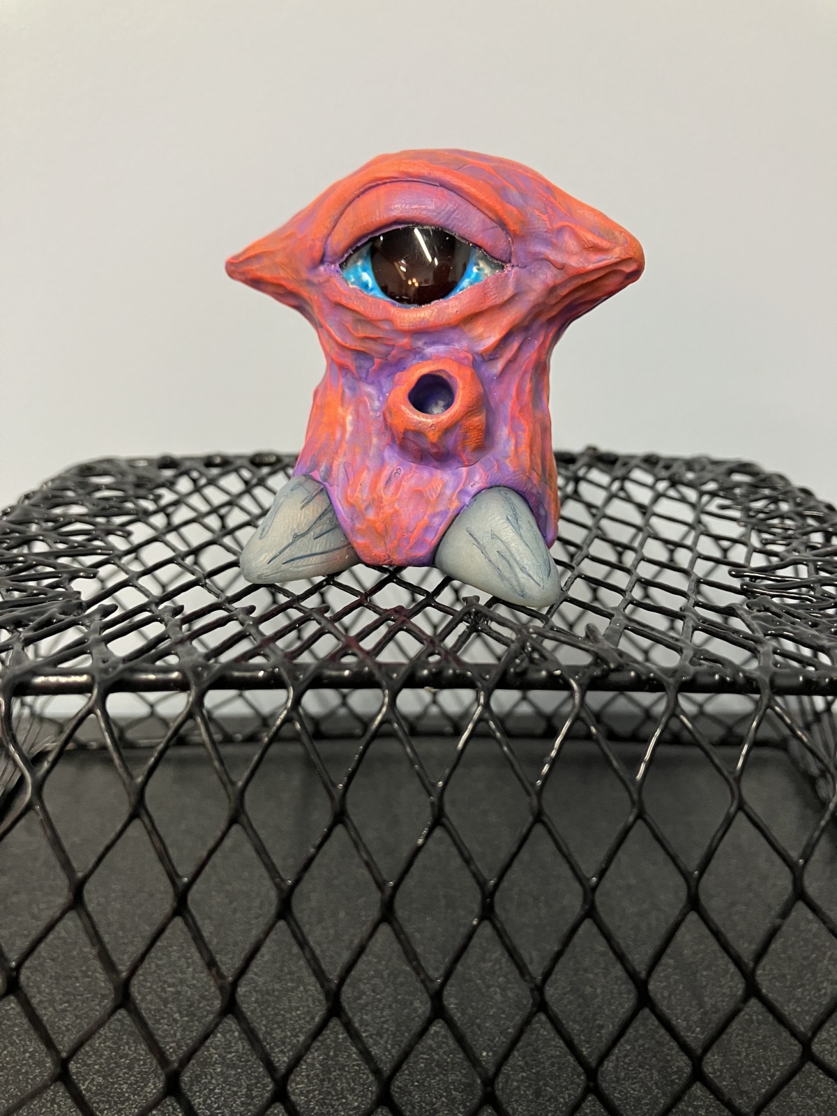 One-eye 2-Horned Red Monster by Mike Rende