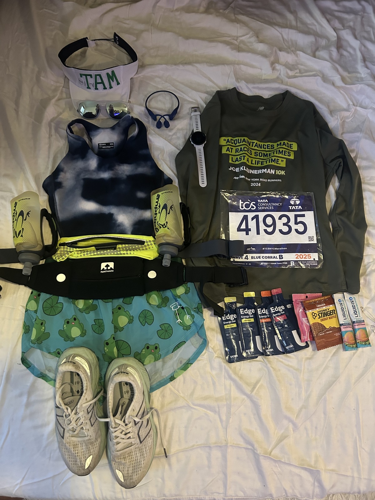 prepared for the NYC Marathon, my first full 2025
