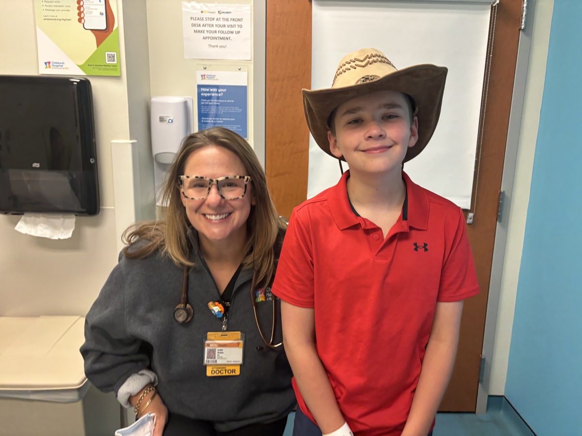 James and the doctor that saved his life!