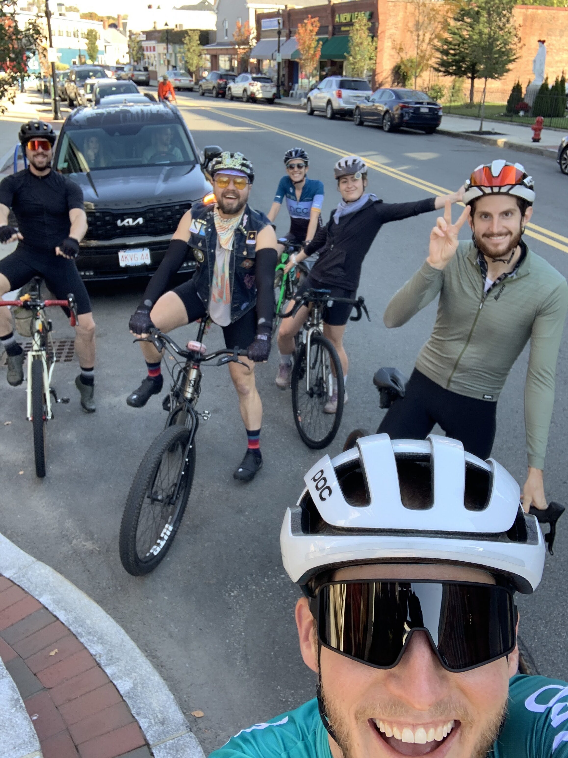 Biking w/ friends on the North Shore of Massachusetts