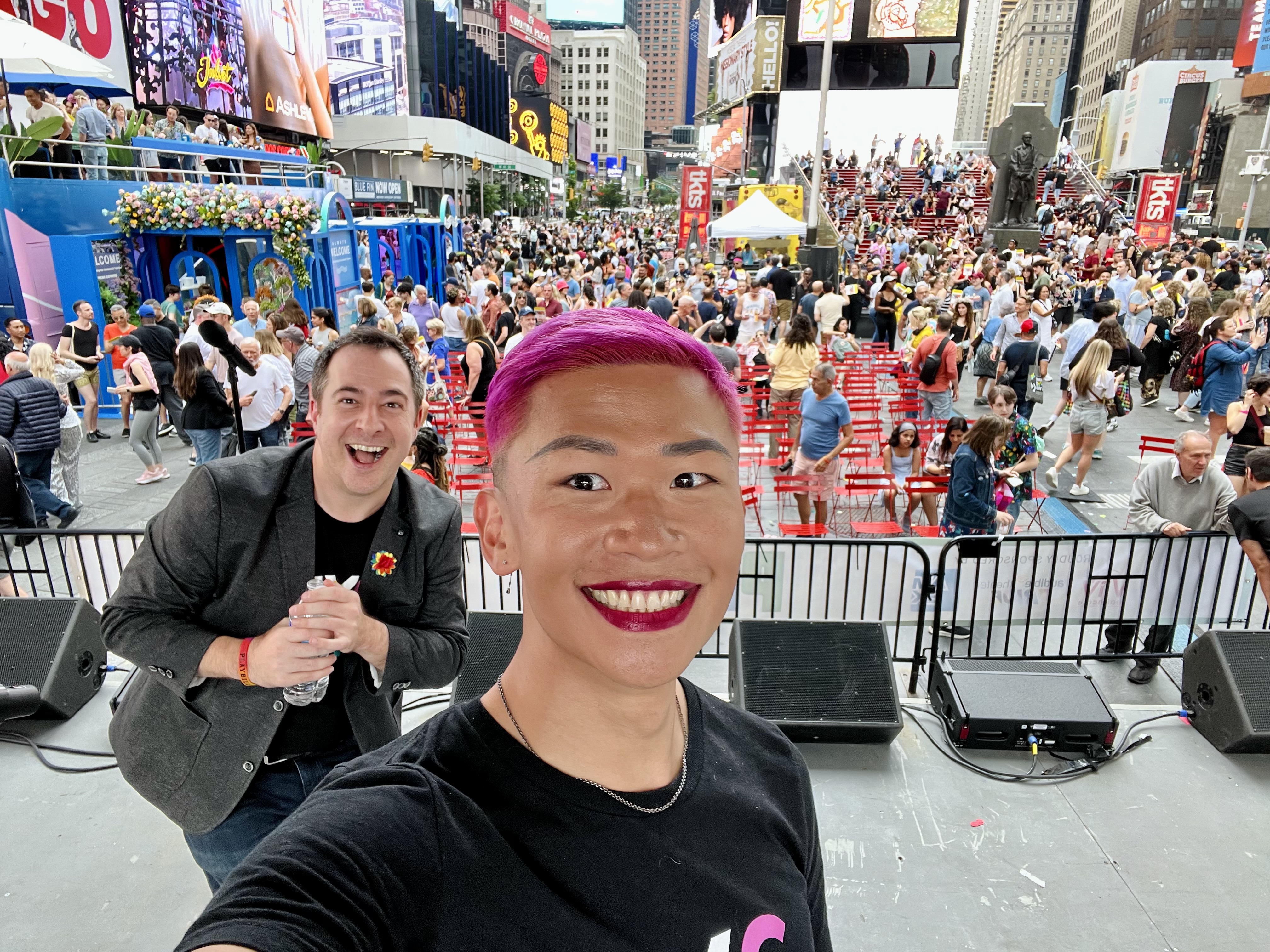 Post-concert high with Johnny