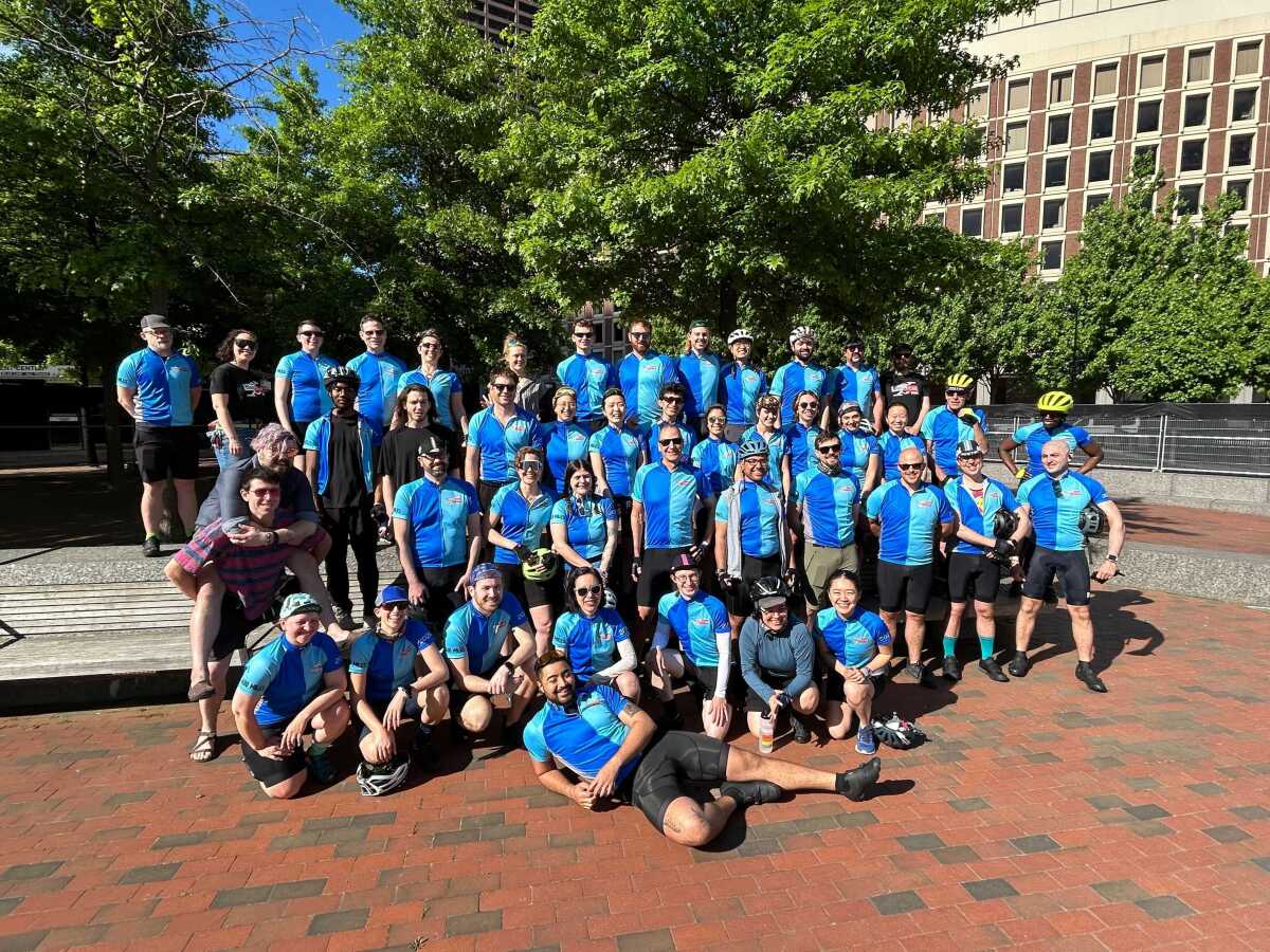 Bostreal 2024 crew getting ready to depart from City Hall, next stop Monteral!