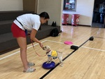My aunt J training with me at puppy class!