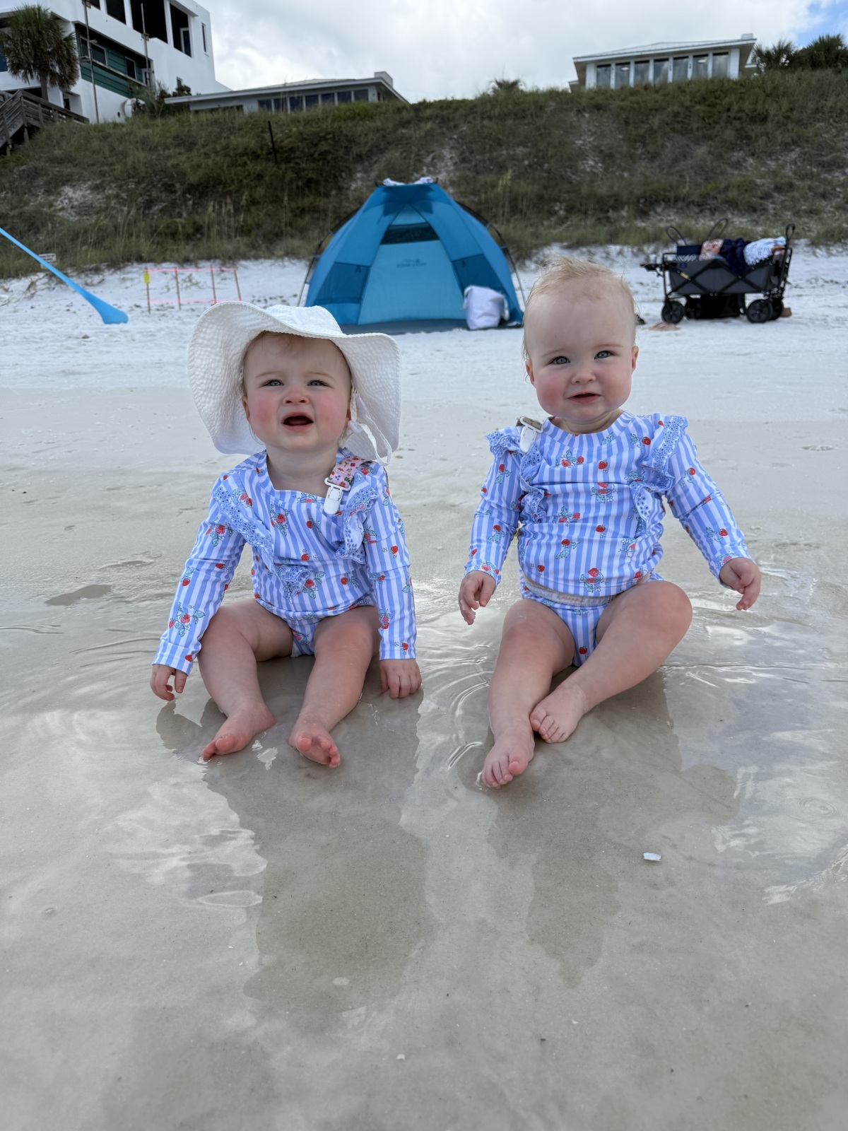 Emmy & Palmer at the beach - July 2026.
