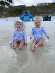 Emmy & Palmer at the beach - July 2026.